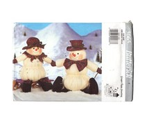 Craft Sewing Pattern, 14" Mr.  Mrs. Snowman, Butterick 3665, Uncut F/F