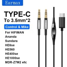 TYPE-C to 3.5mm 2 OFC Cable For SONY MDR-Z7 MDR-Z7M2 MDR-Z1R DAC Chip 120cm