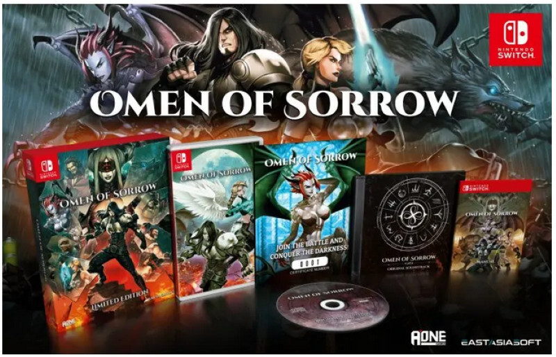 Omen of Sorrow es anunciado para Nintendo Switch, también en físico