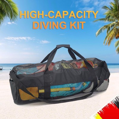 Multifunctional Mesh Duffel Bag Large Capacity for Surfing Swiming Scuba Diving