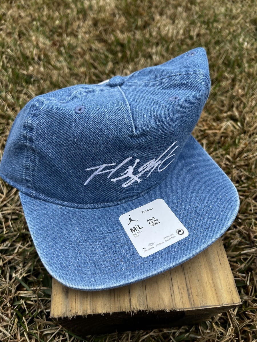 NEW Air Jordan 5 Panel Denim Pro Cap Blue Size M/L Hat | eBay
