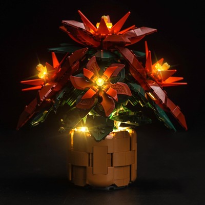BRICKSHINING LED Lighting Compatible with Lego Poinsettia 10370 Light Kit Com...