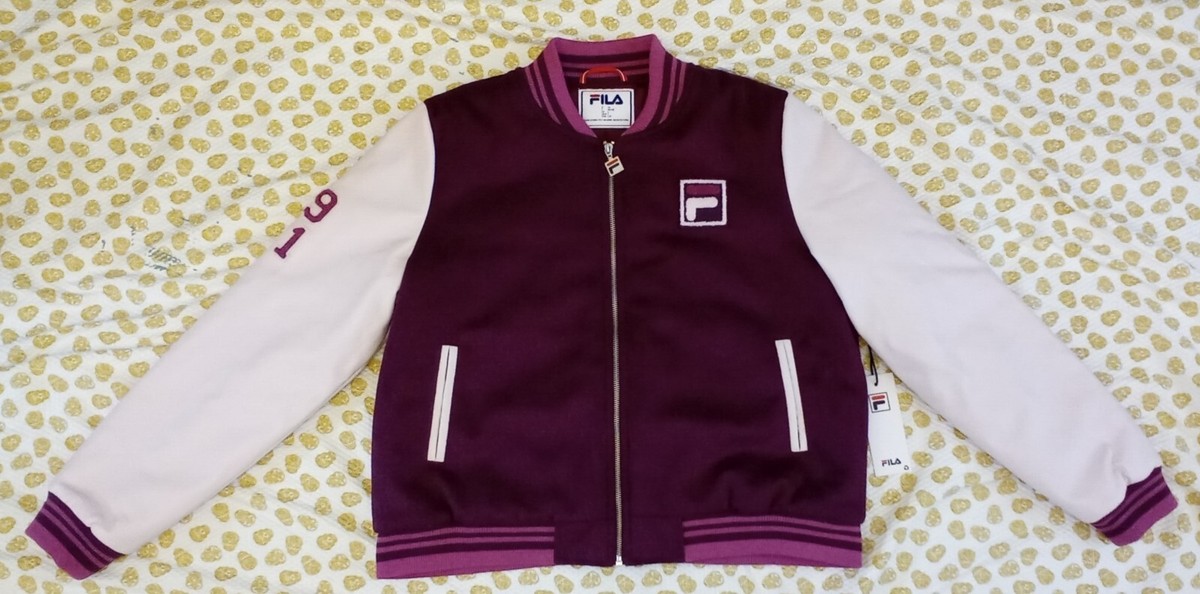 Fila 1911 BIELLA ITALIA Varsity Jacket Women's Size Large Woolen