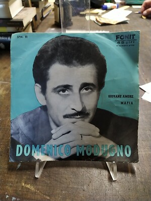 Disco Vinile 45 Giri Domenico Modugno Giovane Amore Mafia Fonit SPM 11