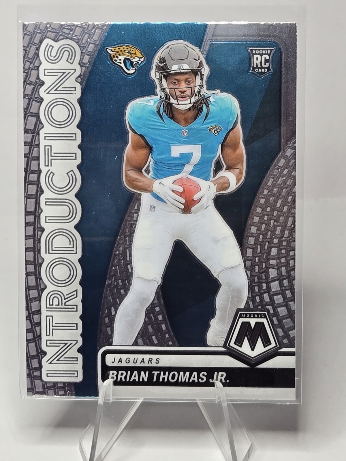 2024 Panini Mosaic #7 BRIAN THOMAS JR Rookie Card Introductions RC Jaguars