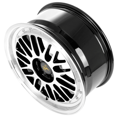 19 Zoll K2 Stufentiefbett Alufelgen 8,5x19 5x108 ET45 schwarz poliert für Ford - Bild 4 von 8