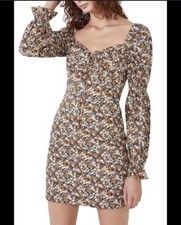 Bardot VINTAGE FLORAL Women's Clarissa Mini  Dress. Size X-Large.