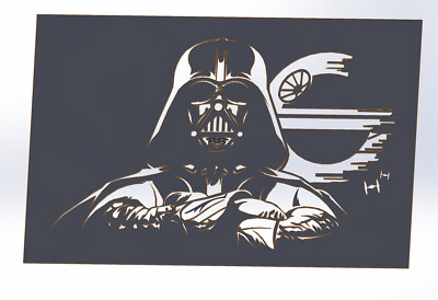 14 DXF File CNC g-code Industrial Laser Cut Star Wars Vector DXF Router ...