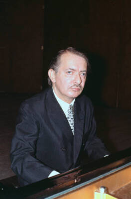 Samson Francois piano Salle Pleyel Paris France November 1968 Old Photo 2