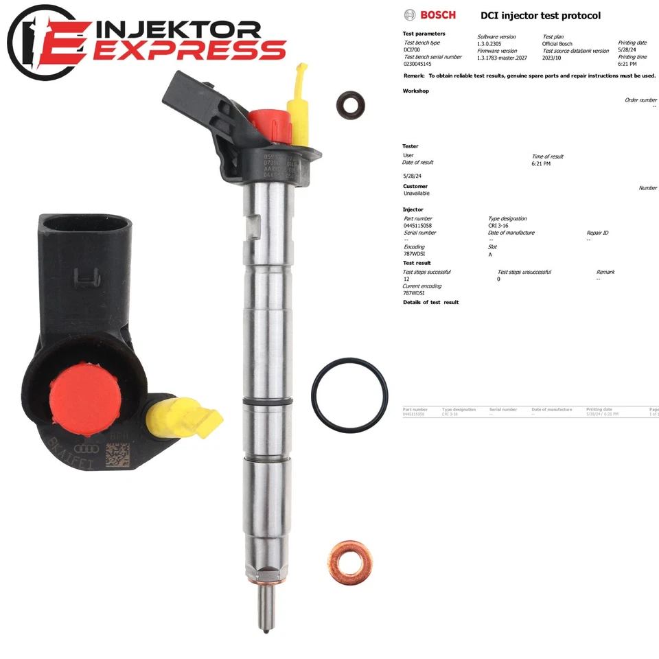 0445115054 Bosch Einspritzdüse Injektor Audi A4 A6 C6 2.7 TDI 0445115039