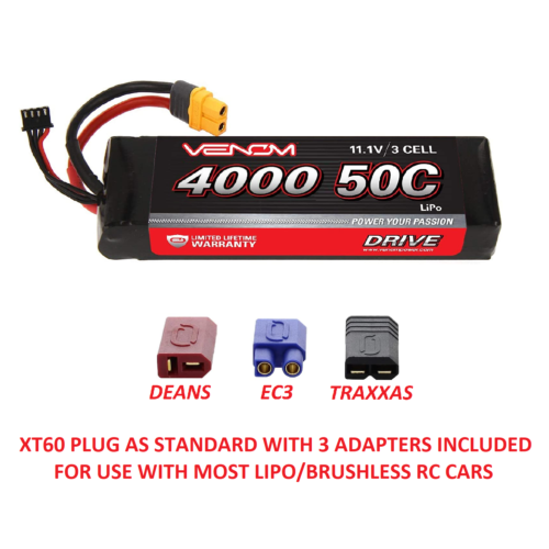 iMAX B6 Lipo RC Car Charger with Venom LiPo Battery 11.1v 3S 4000mAh 80C Burst - Picture 4 of 9