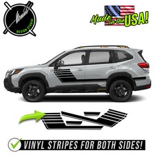 Side Hockey Racing Stripe Decal Fits Subaru Forester 2017 & up Base Wilderness
