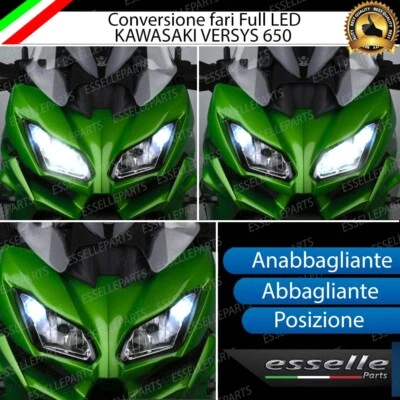 CONVERSIONE FARO LED KAWASAKI VERSYS 650 2015-20 ANABB + ABBAGLIANTE + POSIZIONE