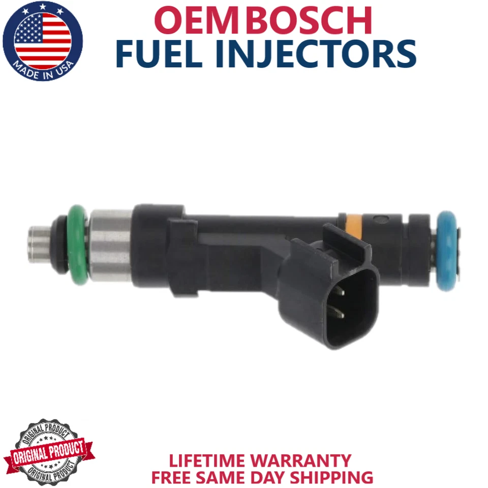 Inyectores de combustible Bosch x6 genuinos nuevos para Jeep Wrangler 2007 2008 2009 2010 3,8 L Foto 3 de 3