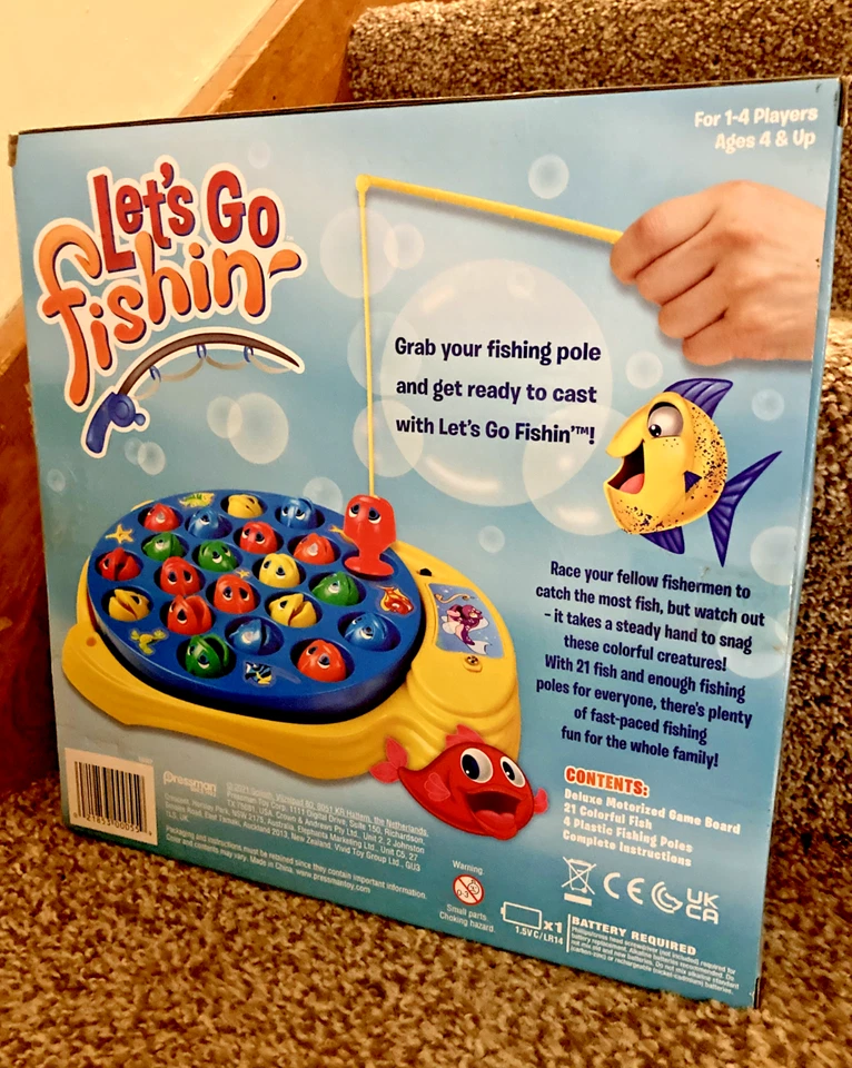New Let's Go Fishin' Game by Pressman - The Original Fast-Action Fishing Game - Image 2 of 2