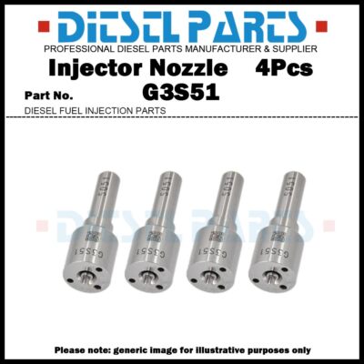 4Pcs Fuel Injector Nozzle G3S51 for Nissan NP300 Navara D22 D40 2.5D 16600-5X30A