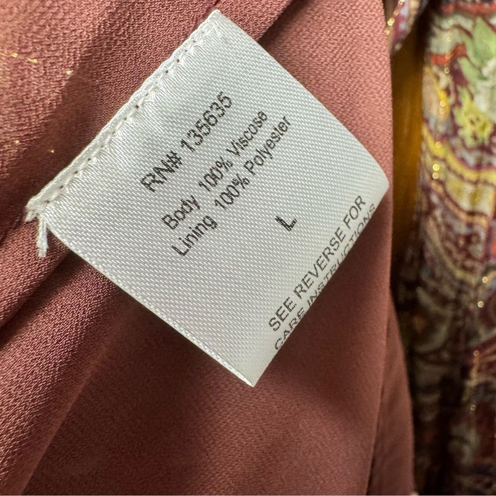 Love Sam Love the Label Anthropologie Moroccan Paisley Wrap Dress Large L