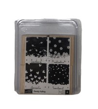 2006 Stampin Up Gently Falling Set Of 4 Rubber Stamps New Unused In Package