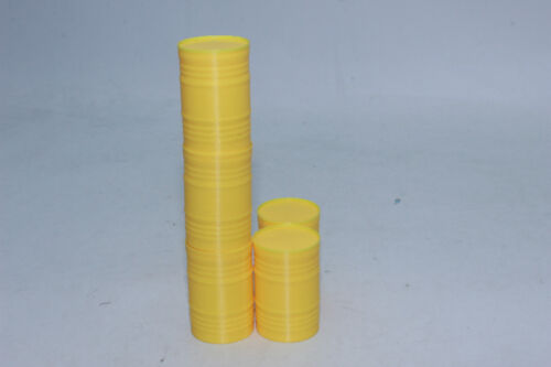 5x Barrels Yellow Barrel Oil Barrel 1:3 2 Gauge 1 for Diorama Or Load - Picture 3 of 6