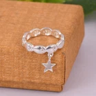 Designer Band Star Charm Ring 925 Sterling Silver Every Occasion Ring For Her
