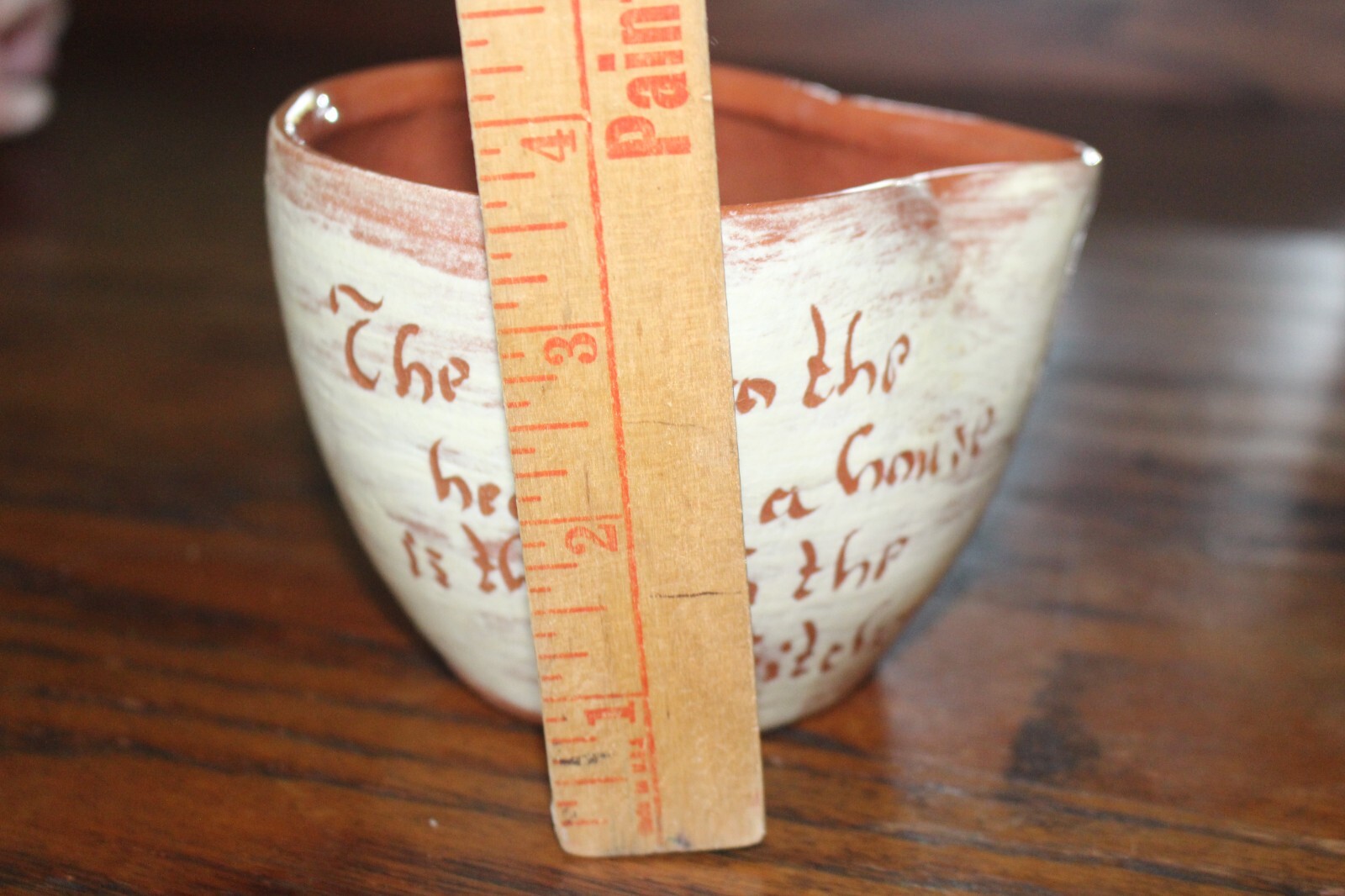 Vintage Signed Welden Redware Art Pottery Finger Holder with Spout eBay
