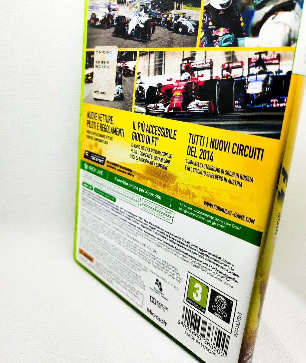 Pack Volant + F1 2014, 2013, 2012, 2011, 2010 Complets Xbox 360 PAL FR