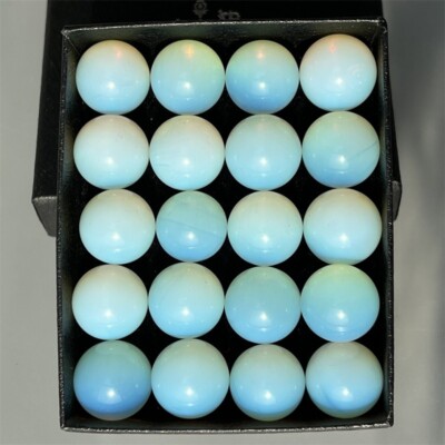 20x Wholesale Opalite quartz hand carved ball quartz crystal Sphere gem 15mm+box