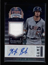 NICHOLAS BANKS 2015 USA BASEBALL STARS & STRIPES JERSEY AUTO #14/49 AX3398
