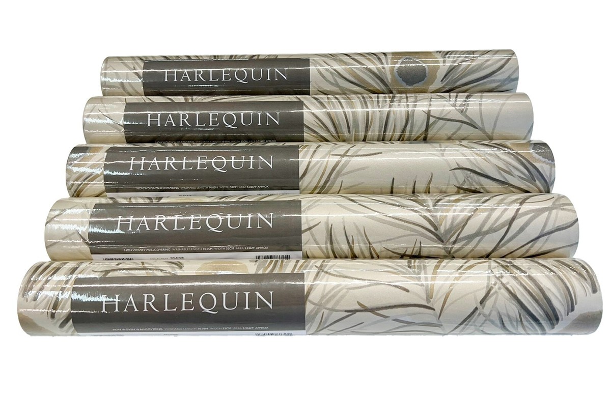 Harlequin Orlena Paloma Wallpaper Putty/Silver HPUT 111880 20.5