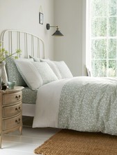 Duvet Cover Bed Set Or Fitted Sheet Tess Ditsy Floral By Dreams & Drapes Green