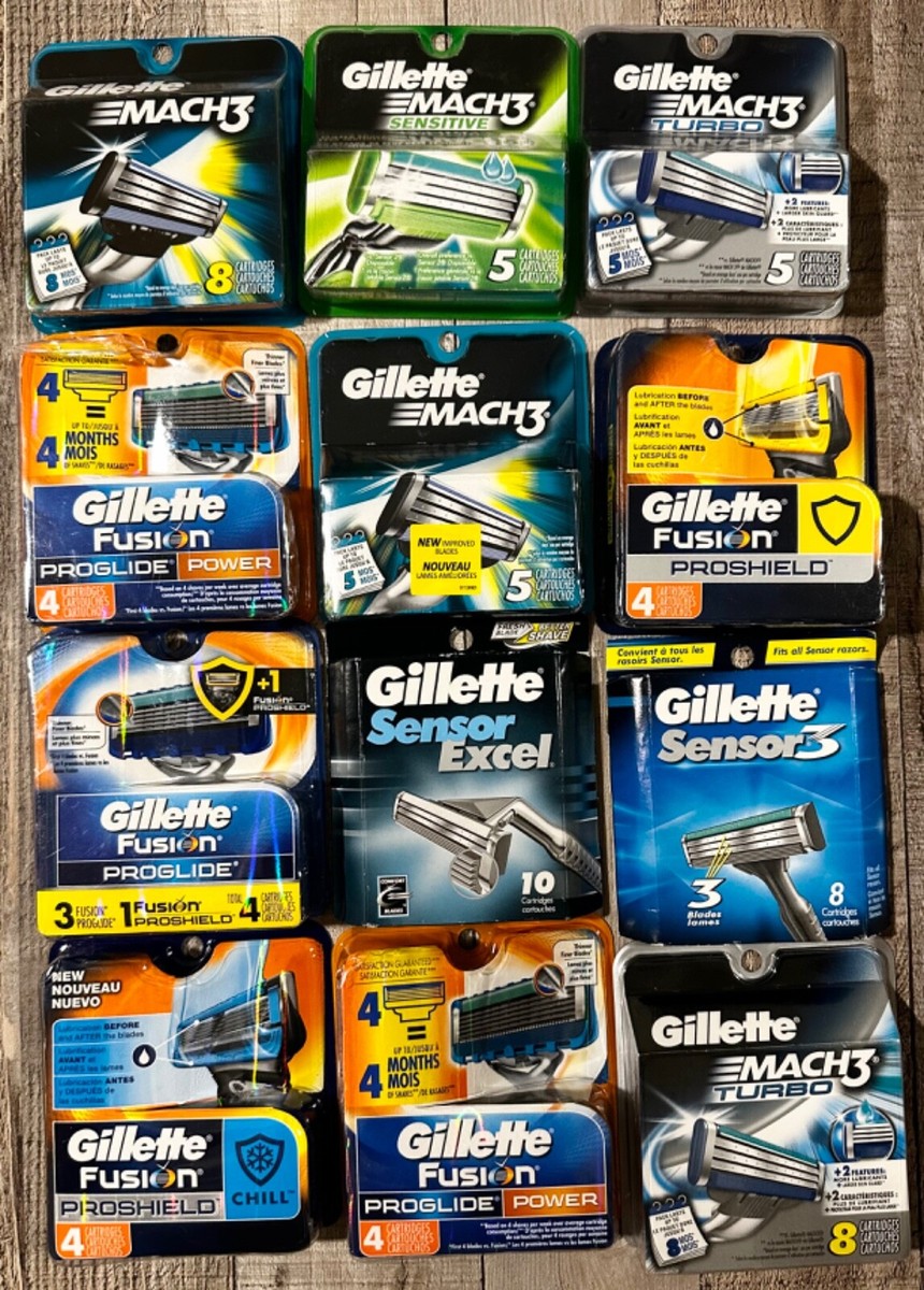 Genuine Gillette Mach3 Men's Razor Blade Refills Cartridge's