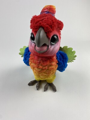 Rock-A-Too ANIMATED Show Bird Talking Plush Fur Real Parrot Interactive  WORKS