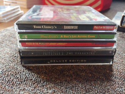  PC Game Lot Of 4 - Privateer 2 Rainbow 6 bugs Life Carmen Sandiego