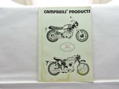 Campbells' Products Motorcycle Parts Catalog Mufflers Exhaust