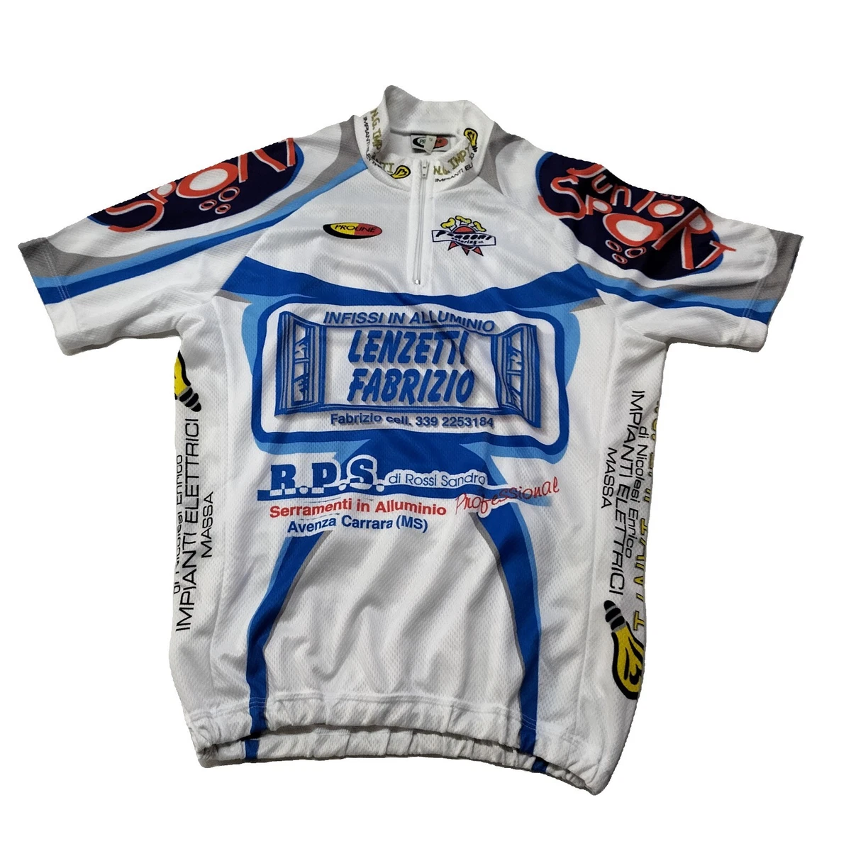Maillot Cyclisme Vintage FDJ - Blanc - Taille S - MOA SPORT - Neuf Sans étiquette