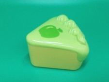 Pretend Play Kitchen Food Yellow CAKE SLICE Green Apple Frosting Pie Dessert Toy