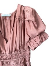 MUSTARD SEED Women's Poofed Sleeved Gathered Waist Mini Sz S