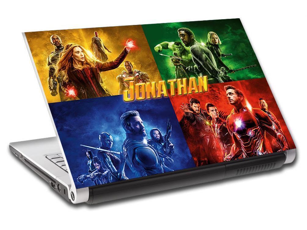 The Avengers Personalized LAPTOP Skin Cover Decal Sticker Marvel Super Hero  L910