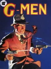 G-MAN PULP DETECTIVE 11x8 ILLUSTRATION Art DECO pin-up MODERN MIDCENTURY G-MEN