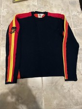 VTG 70s Color Block Striped Mickey Mouse Ski Sweater Medium by Kennington