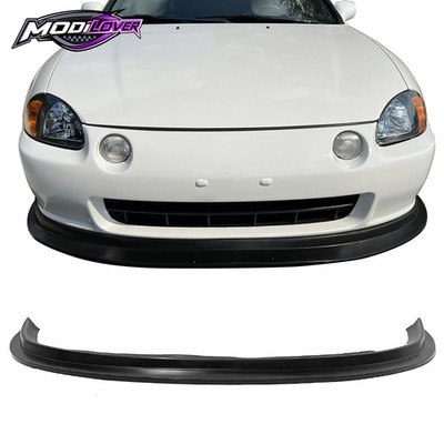 Fits 93-95 Honda Civic del Sol Front Bumper Lip Kit Diffuser Unpainted Black PU