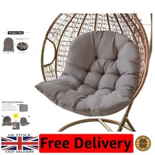 Luxury Hanging Chair Cushion – Soft Dark Grey Pad for Indoor Outdoor Relaxation