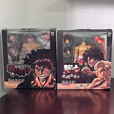 Hanma Yujiro and Baki Hanma Action Figure, Baki The Grappler Anime Figurines Son