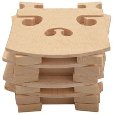 10 PièCes SéRies Bridge pour Violon en éRable pour Ponts de Violon 1/8 & 1/8266