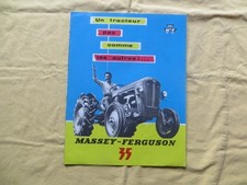 Tracteurs MASSEY FERGUSON 35 - dépliant publicitaire - 1958