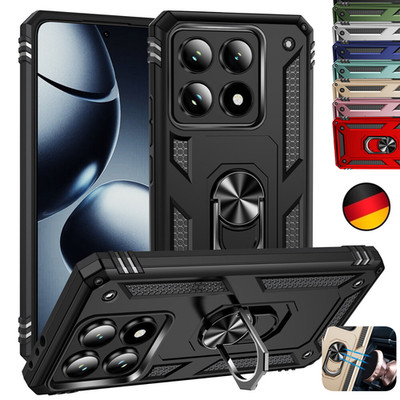 Ringhalter Hülle Für Xiaomi Redmi Note 13 14T POCO Stoßfeste Hybrid Magnet Case