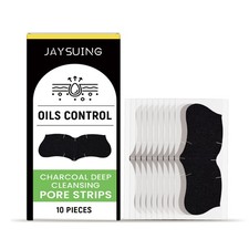 Charcoal Nose Strips for Blackhead Removal, Pore Cleansing Strips with Tree Oil