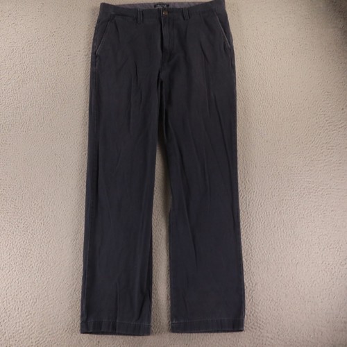 Nautica Pants Mens 33x32 Blue 100% Cotton Chino Twill Deck Pant