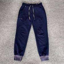 FIGS Zamora Scrub Jogger Pants Womens Small Navy Blue Medical Healthcare Stretch