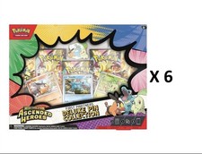 Pokemon Ascended Heroes First Partner DELUXE PIN COLLECTION CASE Sealed 6 ct